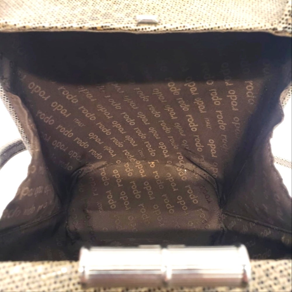Rodo Italy Brown Suede Leather Shoulder Bag - Picture 13 of 13